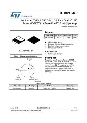  Datasheet Preview Page 1