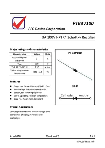  Datasheet Preview Page 1