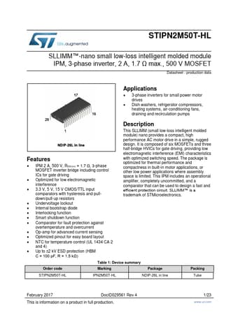  Datasheet Preview Page 1