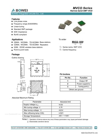  Datasheet Preview Page 1