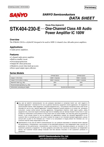  Datasheet Preview Page 1