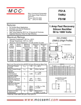  Datasheet Preview Page 1