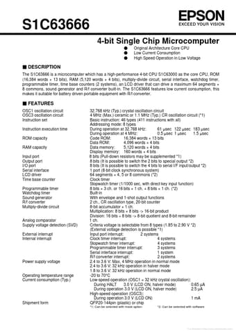  Datasheet Preview Page 1
