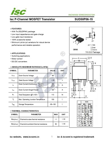  Datasheet Preview Page 1