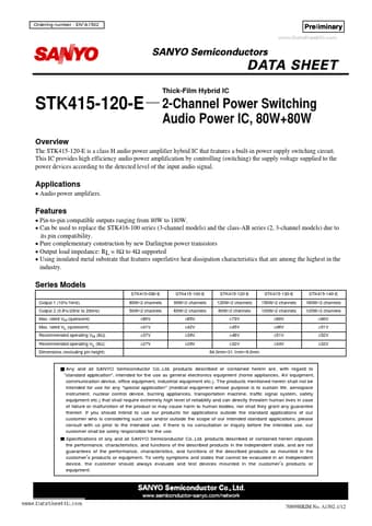  Datasheet Preview Page 1
