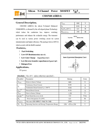  Datasheet Preview Page 1