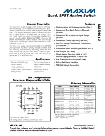  Datasheet Preview Page 1