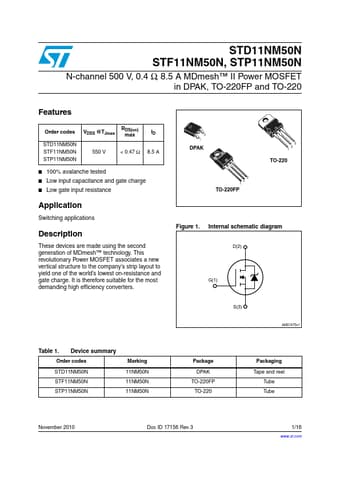  Datasheet Preview Page 1