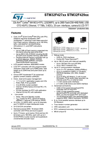  Datasheet Preview Page 1