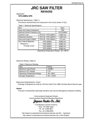  Datasheet Preview Page 1