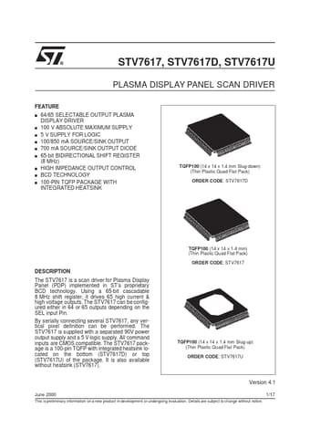  Datasheet Preview Page 1