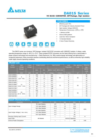  Datasheet Preview Page 1