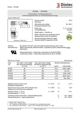  Datasheet Preview Page 1