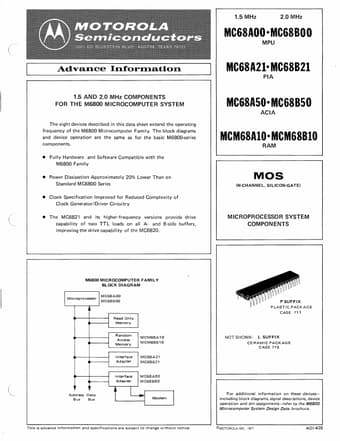  Datasheet Preview Page 1