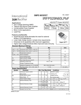  Datasheet Preview Page 1