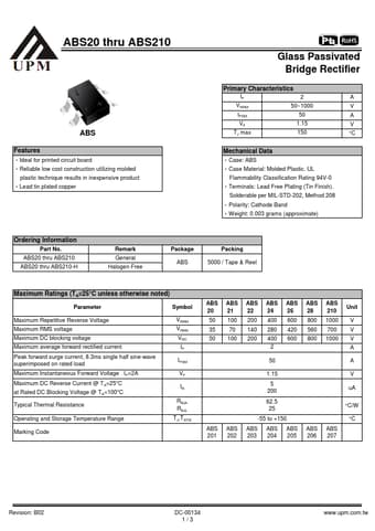  Datasheet Preview Page 1
