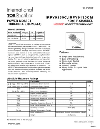  Datasheet Preview Page 1