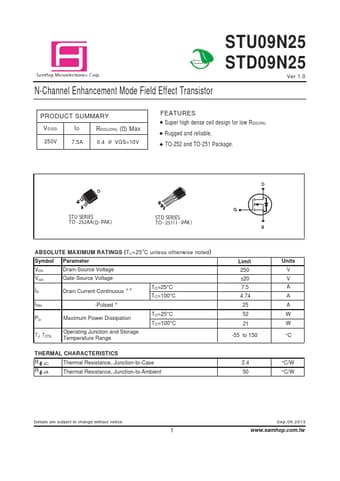  Datasheet Preview Page 1
