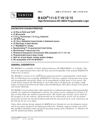  Datasheet Preview Page 1
