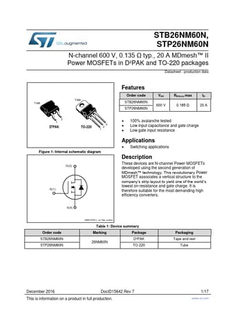  Datasheet Preview Page 1