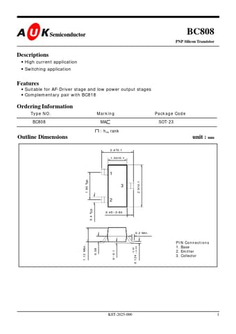  Datasheet Preview Page 1