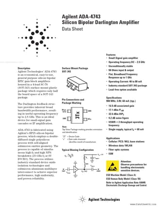  Datasheet Preview Page 1