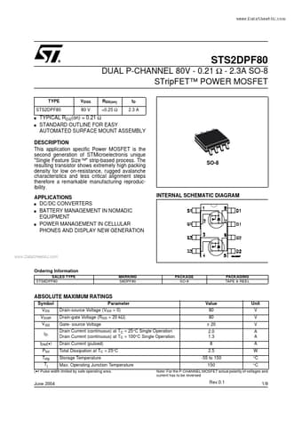  Datasheet Preview Page 1