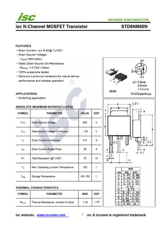  Datasheet Preview Page 1