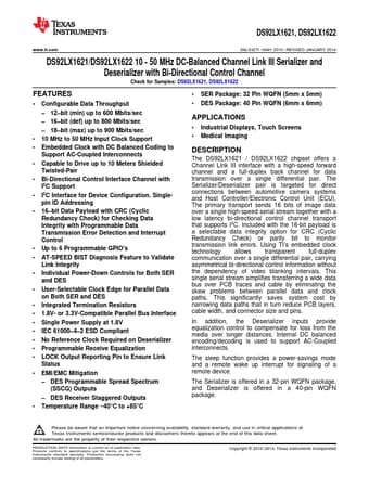  Datasheet Preview Page 1
