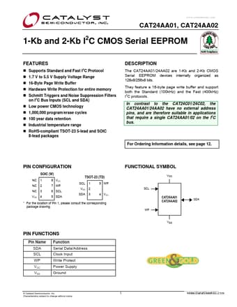  Datasheet Preview Page 1