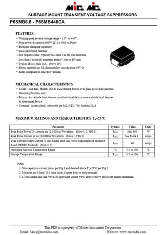  Datasheet Preview Page 1
