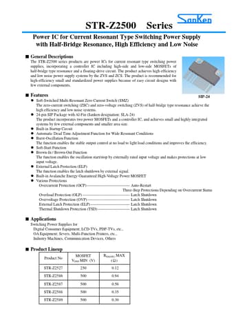  Datasheet Preview Page 1