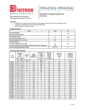  Datasheet Preview Page 1