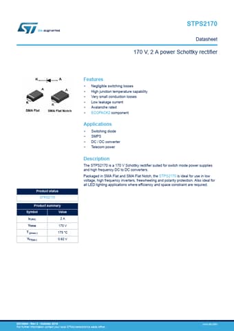  Datasheet Preview Page 1
