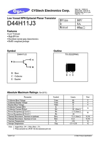 Datasheet Preview Page 1