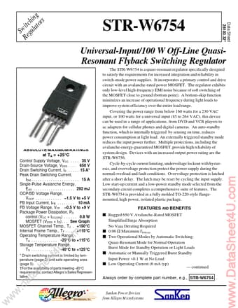  Datasheet Preview Page 1