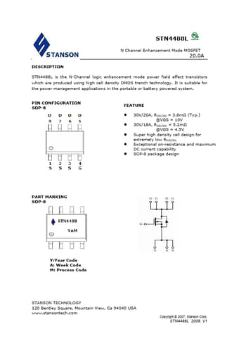  Datasheet Preview Page 1