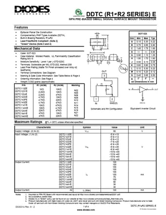  Datasheet Preview Page 1