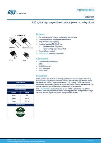  Datasheet Preview Page 1