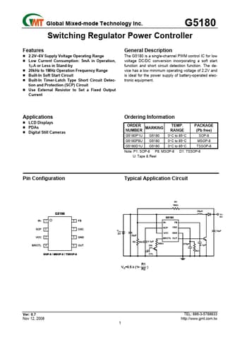  Datasheet Preview Page 1