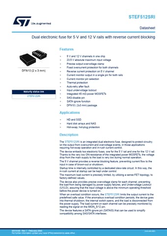  Datasheet Preview Page 1