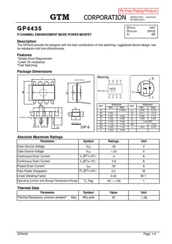  Datasheet Preview Page 1