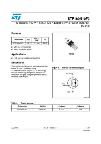  Datasheet Preview Page 1