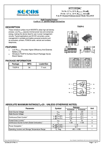  Datasheet Preview Page 1