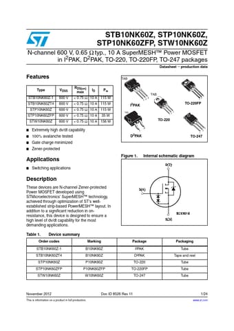  Datasheet Preview Page 1