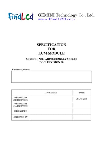  Datasheet Preview Page 1