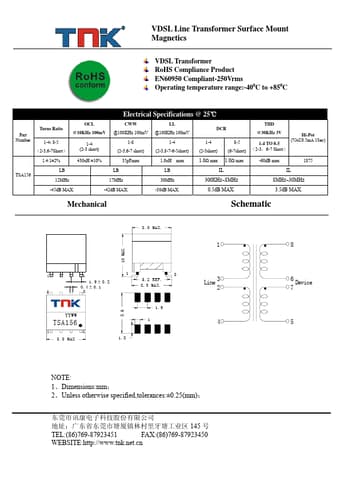  Datasheet Preview Page 1
