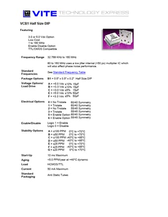  Datasheet Preview Page 1