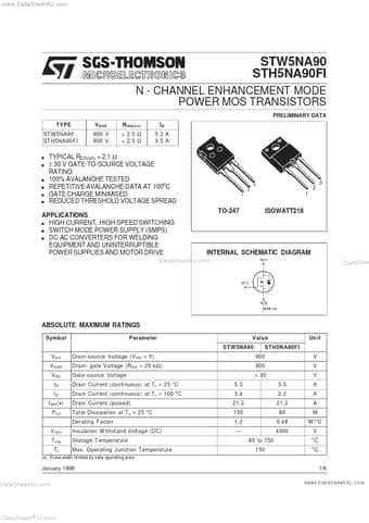  Datasheet Preview Page 1