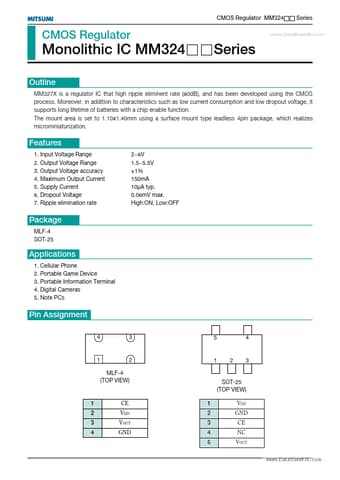  Datasheet Preview Page 1